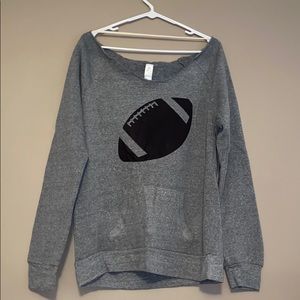 Alternative Football Scoop Neck Sweatshirt